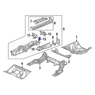 Acura OE - Rear Left Frame Stiffener