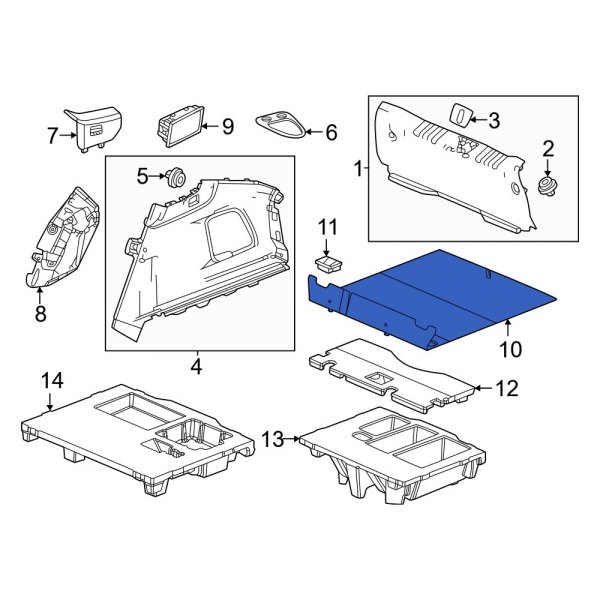 Spare Tire Compartment Cover