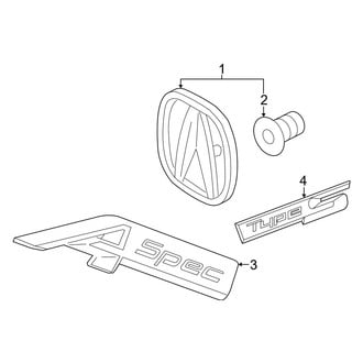 Acura OE - Lift Gate - Exterior Trim (A-Spec)
