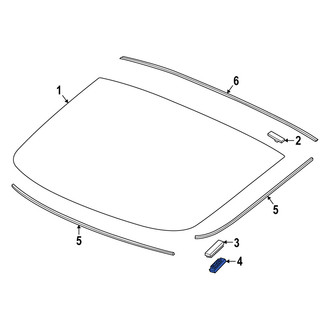 Acura OE - Back Glass Clip