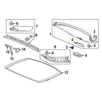 Acura OE - Steering Column Cover Clip