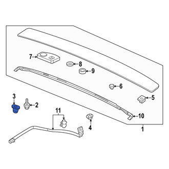 Acura OE - Center High Mount Stop Light Grommet