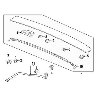 Acura OE - Rear Lamps - High Mount Lamps