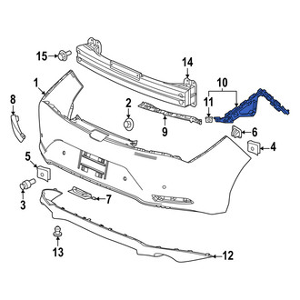 Acura OE - Rear Left Bumper Guide