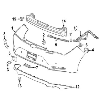 Acura OE - Rear Bumper - Bumper & Components