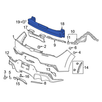 Acura OE - Rear Bumper Impact Bar