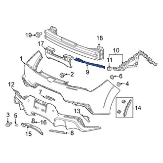 Acura OE - Rear Right Bumper Cover Bracket