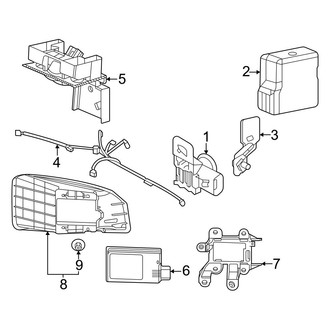 Acura OE - Rear Bumper - Electrical Components (Base / A-Spec)