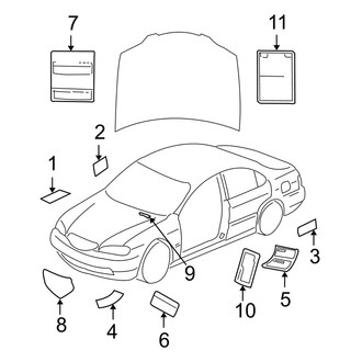 Acura OE - Information Labels