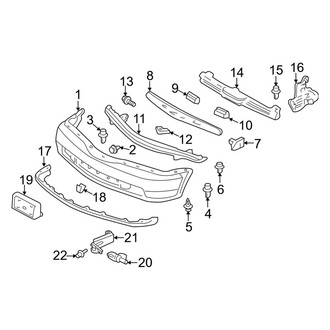 Acura OE - Front Bumper - Bumper & Components