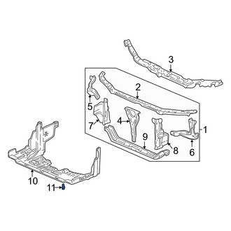Acura OE - Radiator Support Splash Shield Clip