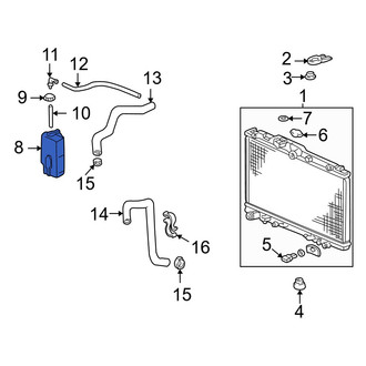 Acura OE - Engine Coolant Reservoir