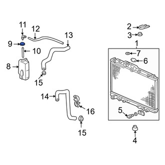 Acura OE - Engine Coolant Reservoir Cap