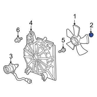 Acura OE - A/C Condenser Fan Blade Nut