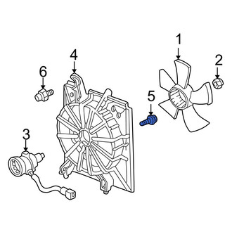 Acura OE - Left Engine Cooling Fan Motor Screw