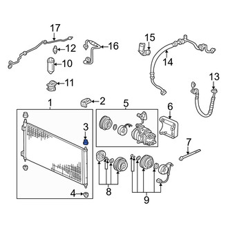 Acura OE - Upper A/C Condenser Bracket Insulator