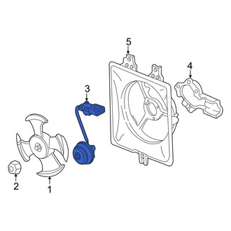 Acura OE - A/C Condenser Fan Motor