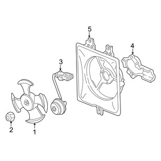 Acura OE - Air Conditioner & Heater - Condenser Fan