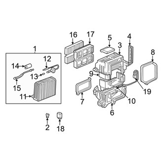 Acura OE - Air Conditioner & Heater - Evaporator Components