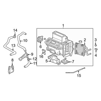 Acura OE - Air Conditioner & Heater - Heater Components