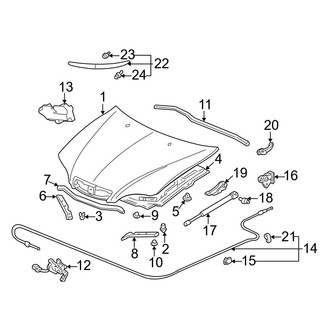 Acura OE - Hood & Grille - Hood & Components