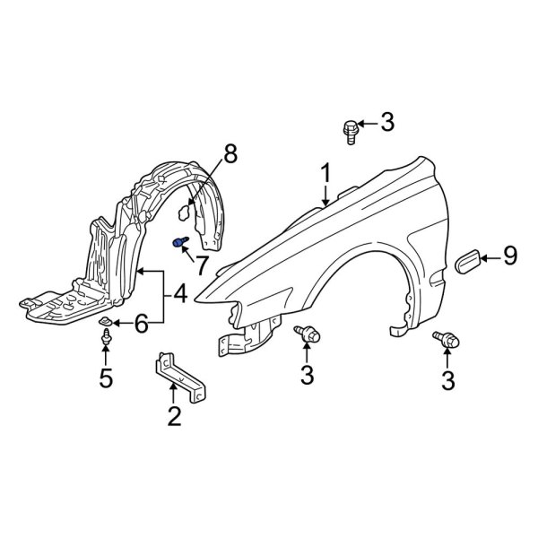 Fender Liner Screw