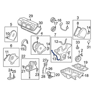 Acura OE - Lower Engine Timing Cover Gasket