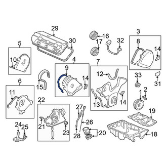 Acura OE - Lower Engine Timing Cover Gasket