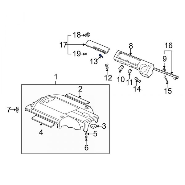 Engine Cover Clip