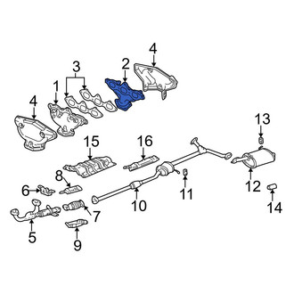 Acura OE - Left Exhaust Manifold