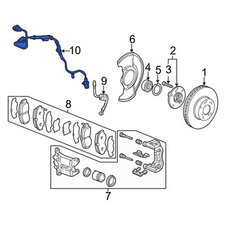 Acura OE - Front Right ABS Wheel Speed Sensor