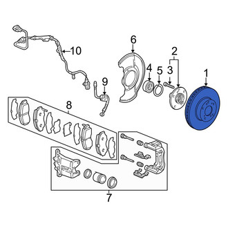 Acura OE - Front Disc Brake Rotor