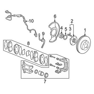 Acura OE - Front Suspension - Brake Components