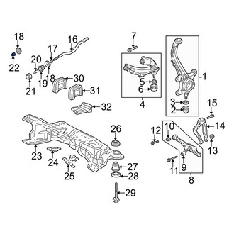 Acura OE - Radius Arm Nut