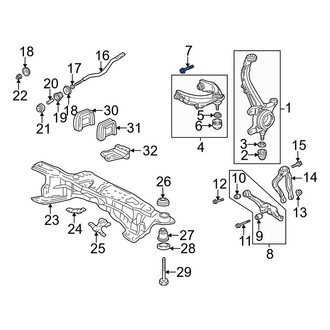 Acura OE - Rear Suspension Control Arm Bolt