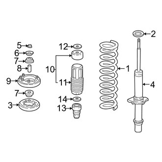 Acura OE - Front Suspension - Struts & Components