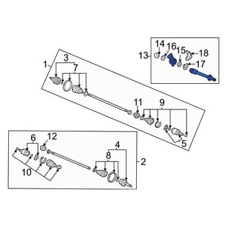 Acura OE - Front CV Intermediate Shaft