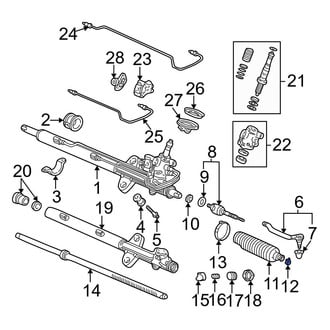 Acura OE - Outer Rack and Pinion Bellows Clamp