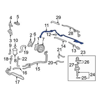 Acura OE - Power Steering Pressure Hose