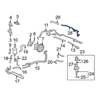 Acura OE - Power Steering Return Hose