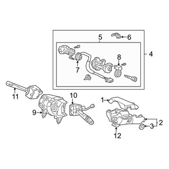 Acura OE - Steering Column - Shroud, Switches & Levers