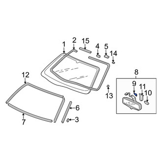 Acura OE - Interior Rear View Mirror Bracket