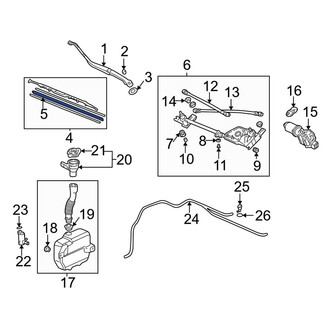 Acura OE - Left Wiper Blade Refill