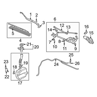 Acura OE - Windshield - Wiper & Washer Components