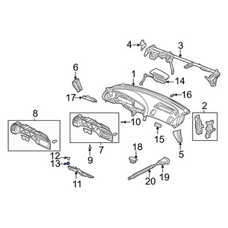 Acura OE - Instrument Panel Trim Panel Clip