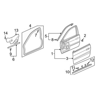 Acura OE - Front Door - Door & Components
