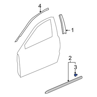 Acura OE - Front Door Molding Clip
