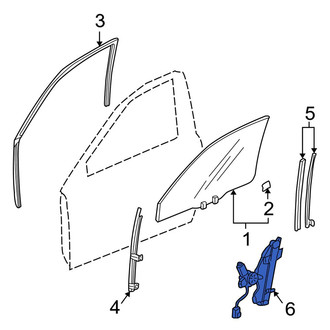 Acura OE - Front Left Window Regulator