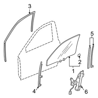 Acura OE - Front Door - Glass & Hardware