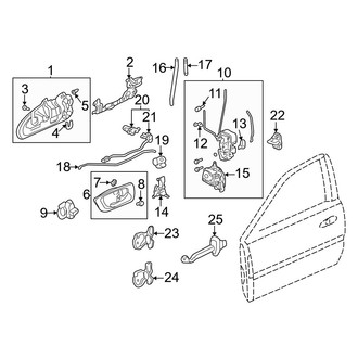 Acura OE - Front Door - Lock & Hardware